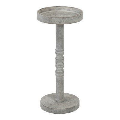 Kate and Laurel - Bellport Pedestal End Table