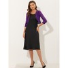 INSPIRE CHIC Women's Elegant 3/4 Sleeve Sheer Floral Lace Open Front Crop Shrug - 4 of 4