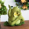 Northlight Smiling Hear No Evil Frog with Bowtie Spring Decoration - 7.5" - Green and Yellow - 2 of 4