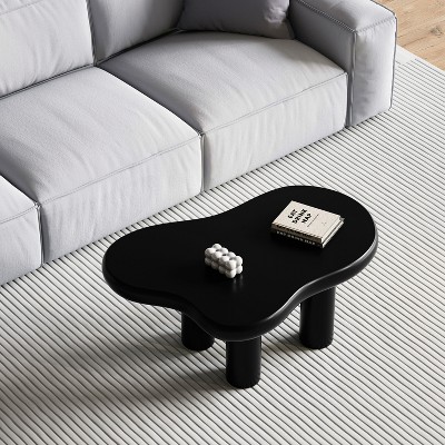 NicBex Cream Style Cloud Coffee Table with Solid Legs,Funky Minimalist Tea Table,Center Table for Living Room