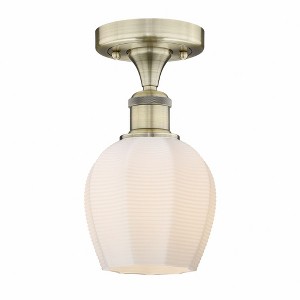 Norfolk - 1 Light Semi-Flush Mount In Industrial Style-9.62 Inches Tall and 5.75 Inches Wide - 1 of 1