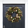 Golden Luxe 28"D Gilded Faux Pine Wreath W/ Gold Ornaments & Pine Cones - FXP1098 -Multicolored - Safavieh - 3 of 4