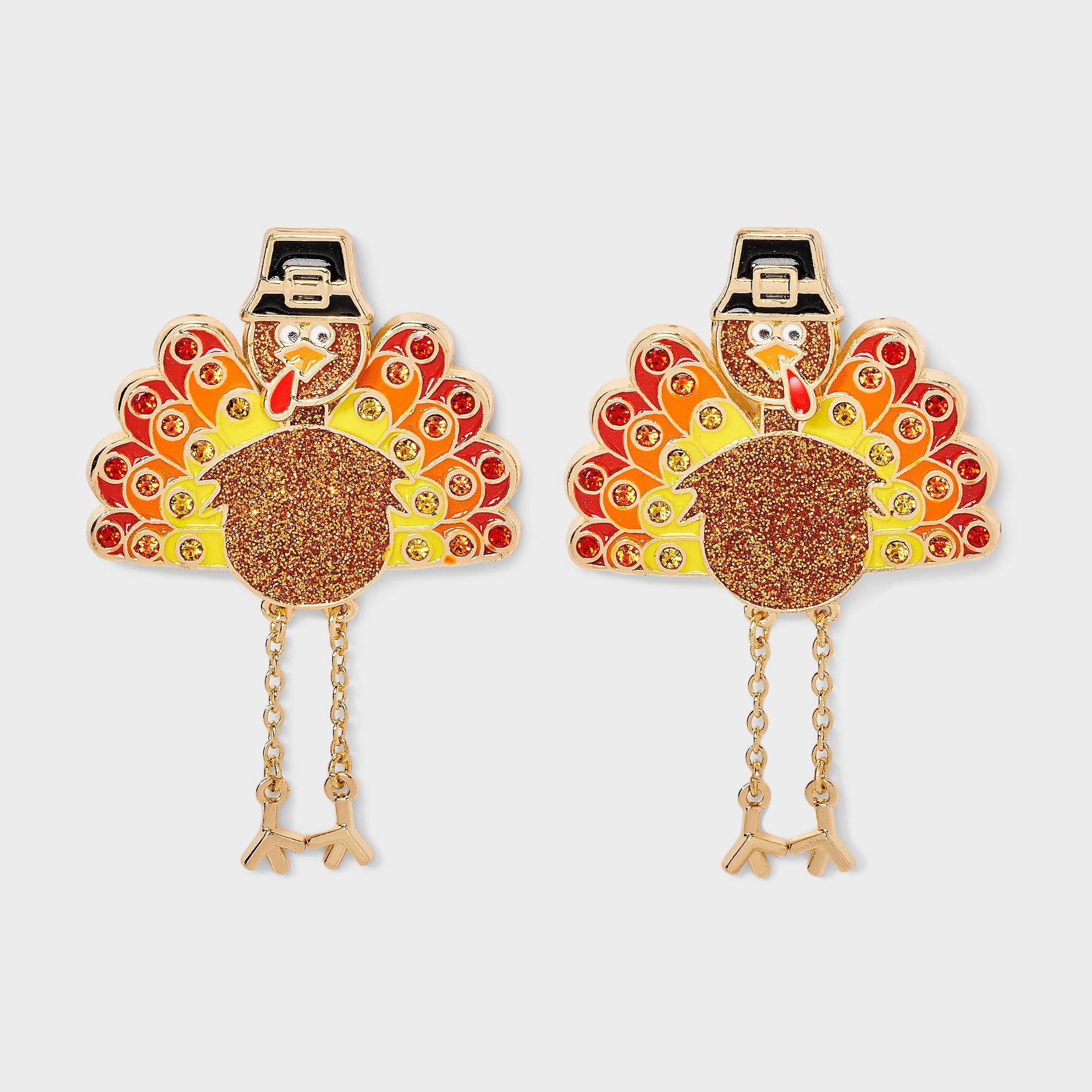 SUGARFIX by BaubleBar Thanksgiving Favorite Earrings - Oranges/Red/Yellow
