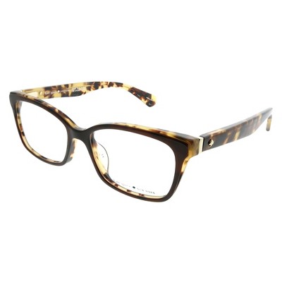 Kate Spade  WR9 Womens Rectangle Eyeglasses Brown Havana 52mm