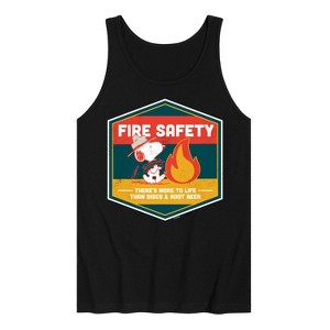 Men's - Peanuts - Fire Safety Graphic Tank Top - 1 of 3