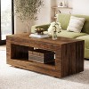 Hommoo 43.3" Modern Farmhouse Coffee Table with Storage - 2 of 4