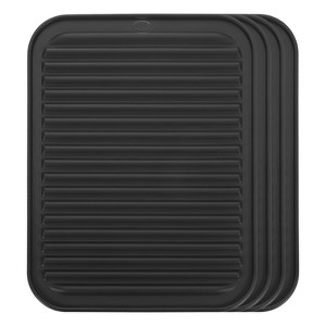 Unique Bargains Silicone Heat Resistant Non-Slip Durable Dish Drying Mat - 1 of 4