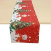 Unique Bargains Christmas Table Runner Polyester Red White Green 71x14 Inch 1Pc - 4 of 4