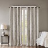Sapphtopaz Grommet Top Curtains Knitted Jacquard Damask Window Curtain Panel, Total Blackout, More Privacy for Bedroom, Living Room, Machine Washable - 4 of 4