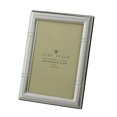 Jiallo  Stainless Steel 4x6" Frame,Reed Border Lacquer