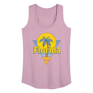Women's - Instant Message - Retro Florida Logo Graphic Racerback Tank - 1 of 4