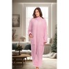 ADR Women's Zip Up Robe Fleece Soft Warm Plush Oversized Zipper Bathrobe - 2 of 3
