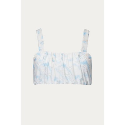 Women's STUCK ON CUPID RUCHED STRETCH-KNIT BRALETTE - ZEMETA