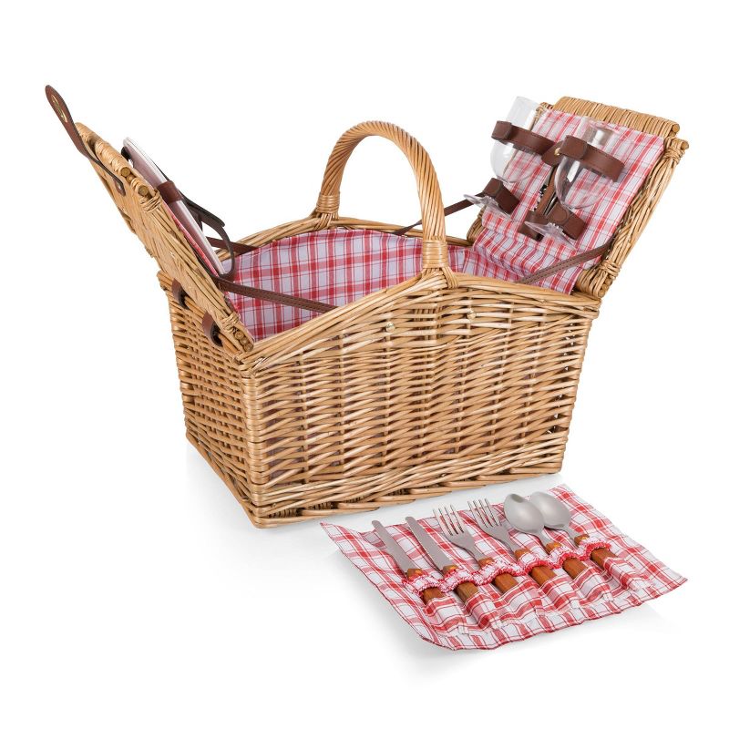 Picnic Time Piccadilly Picnic Basket with Service for Two, 1 of 14