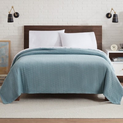Teal Twin Cooling Eucalyptus Cotton Bed Blanket
