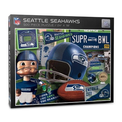 NFL Seattle Seahawks 500pc Retro Series Puzzle