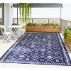 LOVSON Easy to Maintain & Outdoor-Ready Outdoor Rug,Patio Rug,Reversible Outdoor Rug, Waterproof Plastic Straw with Carry Bag - 2 of 4