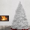 7.5ft National Christmas Tree Company Winchester White Pine Silver Glitter Full Artificial Christmas Tree - 2 of 3