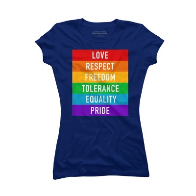 Adult Design By Humans Pride Rights Motto By PINHEAD66 T-Shirt