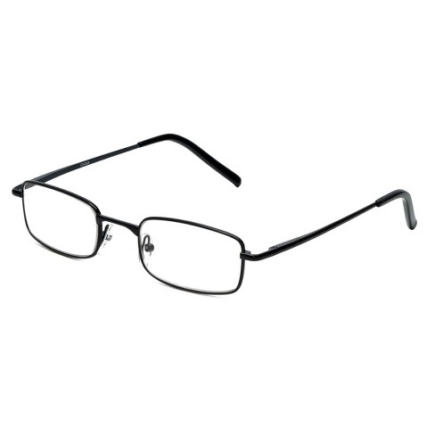 Calabria 753 Designer Metal Reading Glasses In Black +1.50 137mm Frame ...
