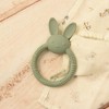 Silicone Baby Bunny Teething Toys - Cute Animal Shaped Teething Relief for 0-6 Months, Easy to Clean Teether Ring - Newborn Essentials - 4 of 4