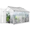 Garvee Greenhouse for Outdoors, Aluminum Alloy & Polycarbonate Green House with Windows Vent, for Patio, Backyard, Garden - 2 of 4