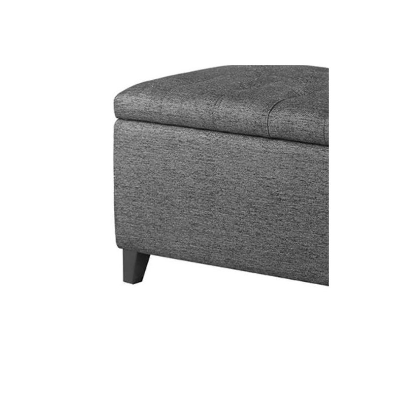 Serena 50.3'' Upholstered Tufted Top Soft Close Storage Bench, Ottoman for Bedroom, Living Room - Maison Boucle, 5 of 11