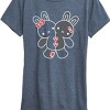 Women's - Instant Message - Two Bunnies Plushie Short Sleeve Graphic T-Shirt - 2 of 4