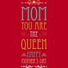 Men's Design By Humans Mother's Day Mom Queen By tmsarts T-Shirt - 2 of 2