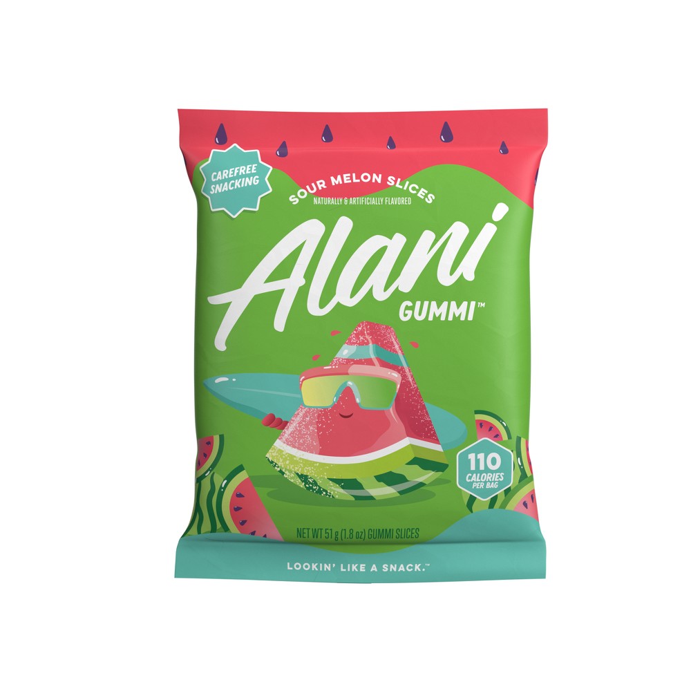 Alani Candy Sour Gummy Melon Slices - 1.8oz