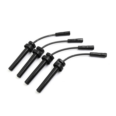 Unique Bargains 671-4079 Car Spark Plug Cable Ignition Wire Set of 4 for Chrysler PT Cruiser Black 1pc