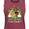 Women's - Barbie - Lucky To Have Great Friends Graphic Racerback Tank - 2 of 4