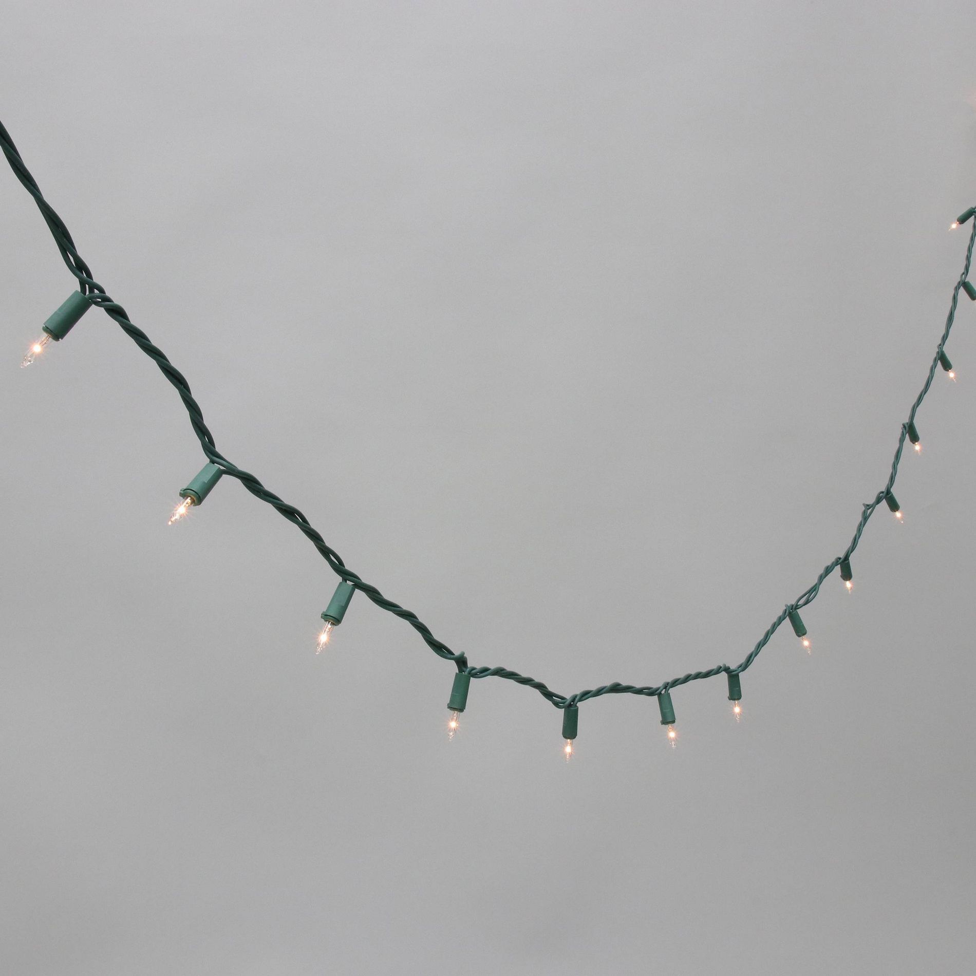 Philips 200ct Incandescent Heavy Duty Christmas Miniature Twinkling String Lights Clear with Green Wire
