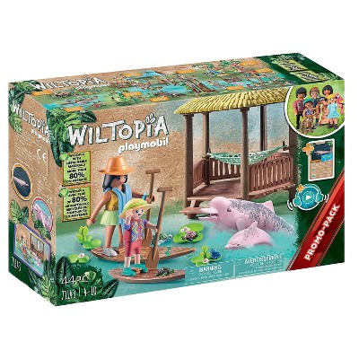 Playmobil Wiltopia Paddling Tour with River Dolphins 71143 Playset 44pc