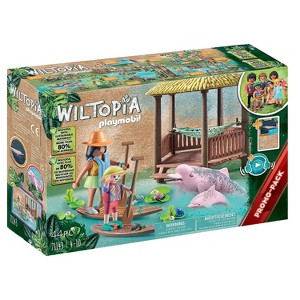 Playmobil Wiltopia Paddling Tour with River Dolphins 71143 Playset 44pc - 1 of 1