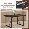 NicBex Modern Rustic Industrial Rectangular Dining Table for 4-6, Kitchen Table with 1.5" Thick Tabletop & Metal Legs, Desk for Kitchen Dining Room - 3 of 4