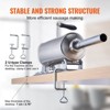 VEVOR Manual Sausage Stuffer, 2.5 L / 6 LBS Horizontal Sausage Machine with U-type Clamp, Food-Grade Stainless Steel, 8 Stuffing Tubes, Silver - 4 of 4