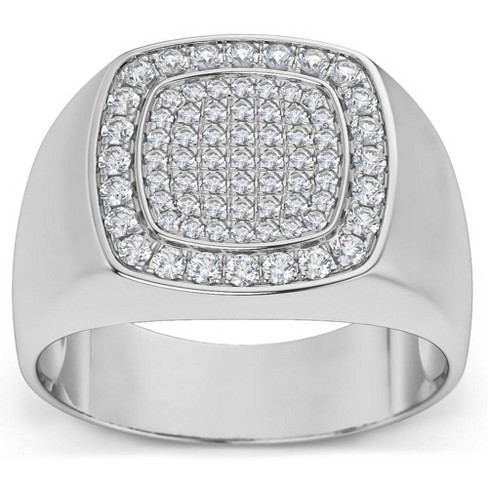 Pompeii3 1/2ct Diamond Men's Wedding Ring Anniversary Band In White ...
