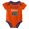 NCAA Florida Gators Infant Girls' 3pk Bodysuit - 2 of 4