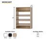 Modular Storage Angled Shelves, Wood Closet Organizer Adjustable, Stacking, Shoe Shelf Unit with 4 Shelves - 4 of 4