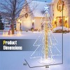 Angel Sar 5ft Lighted Christmas Tree, 454 Dazzling LED Lights with Star Topper, All-Weather Indoor Outdoor Deco - 3 of 4