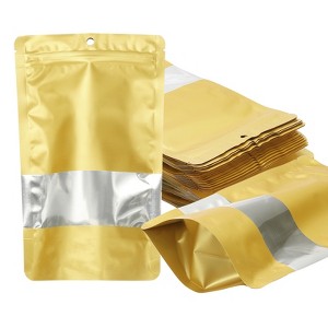 Unique Bargains Matte Metallic Aluminum Foil Zip Closure Food Storage Containers 60 Pcs - 1 of 4