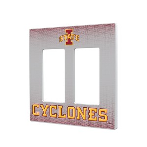 NCAA Big 12 Universities Linen Hidden-Screw Light Switch Plate for Double Rocker - 1 of 4