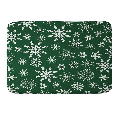 Iveta Abolina Silent Night Green Memory Foam Bath Mat - Deny Designs ...