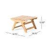 Christopher Knight Home Sedona Outdoor Acacia Wood Side Table - 3 of 4