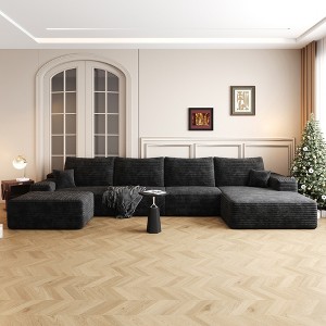 Dewdrop Cloud Sectional Couch Sofa ,Modern Modular Sofa with Deep Seat, Upholstered Couches for Living Room Bedroom,No Assembly Required - 1 of 4