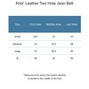 CTM Kids' Leather Two Hole Jean Belt - image 3 of 3