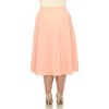 Plus Size Flare Midi Skirts - 3 of 4
