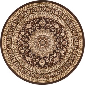 Well Woven Sultan Medallion Oriental Persian Floral Formal Traditional Modern Classic Thick Soft Area Rug - 1 of 4