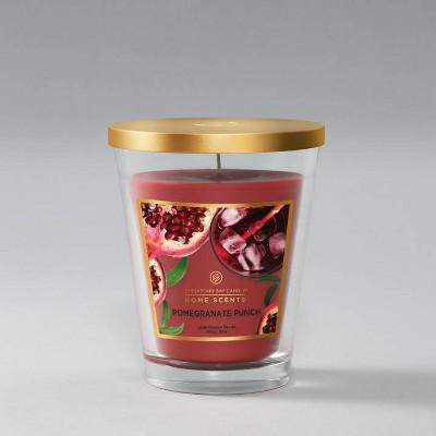 11.5oz Glass Jar Pomegranate Punch Candle - Home Scents